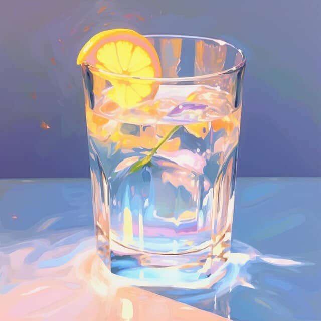 高齢者が安心して飲める、とろみのついた飲み物のイメージ